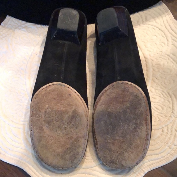 🇮🇹 Geoffredo Fantini Materia Prima suede & patent leather trim ballerina flats - Picture 8 of 10